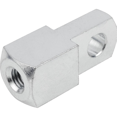 Clevis Mating Piece, Right-Hand Thread, B=10, G=15, D1=10, M10, Steel Galvanized, Comp:Steel